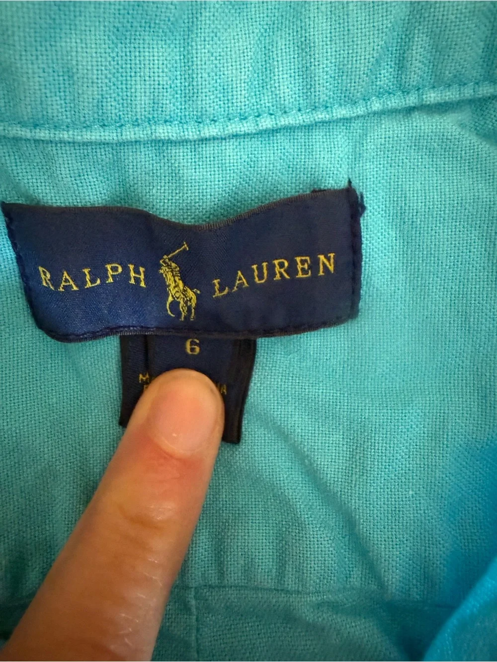 Ralph Lauren Kids Button-Down Shirts in Bright Blue & Lime